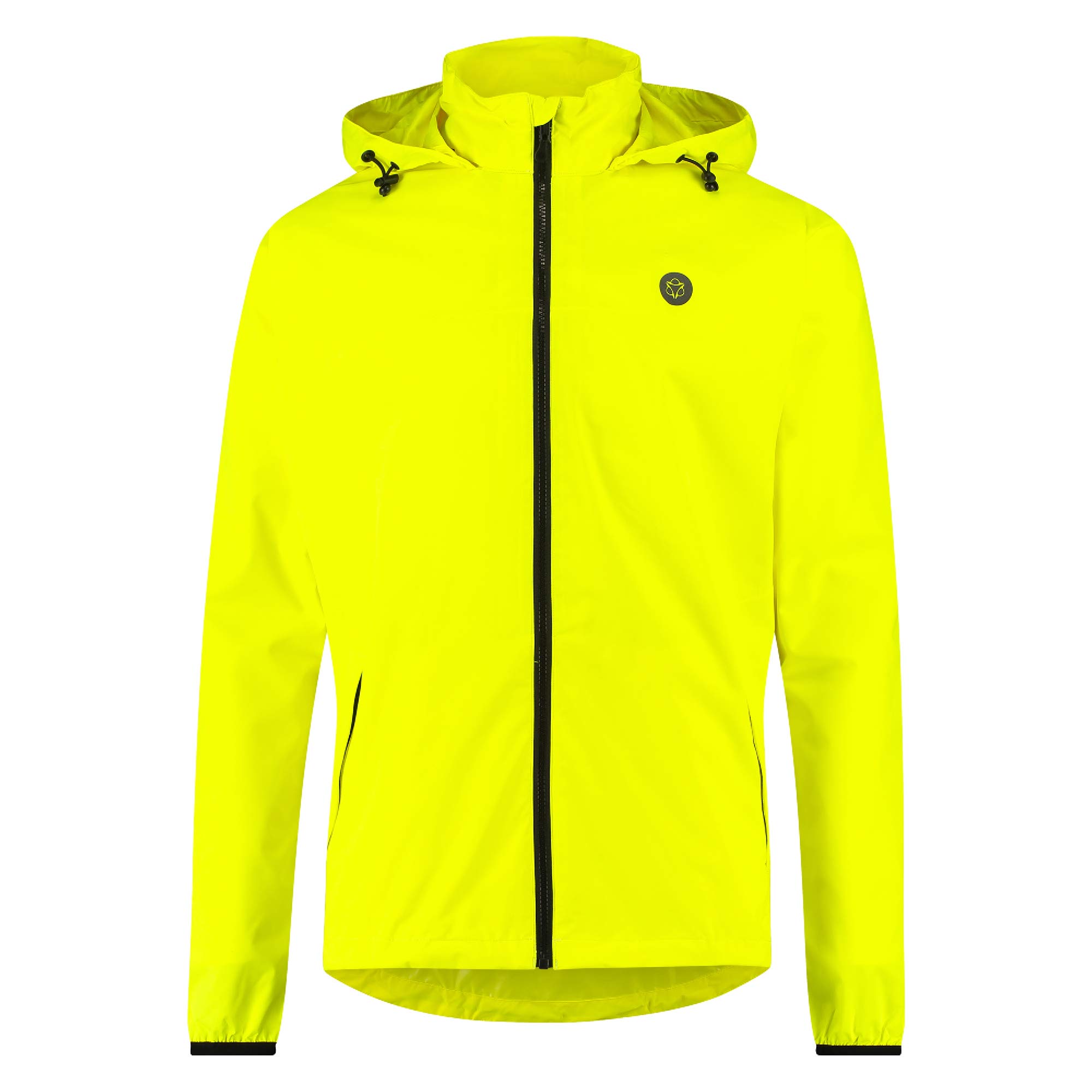 AGU GO Essential Regenjacke Damen & Herren, Fahrradjacke Wasserdicht & Winddicht, Atmungsaktiv, Reflektierend, Unisex, S, Gelb