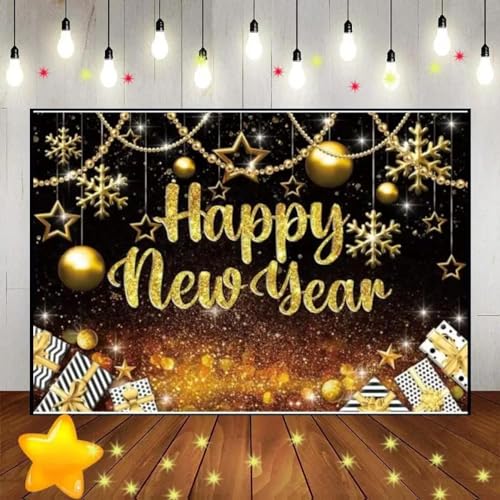 Happy Year Party Geburtstag Hintergrund Glitzer Bokeh Baby Party Stadt Nacht Fotografie Kulissen Foto Banner 240X180cm