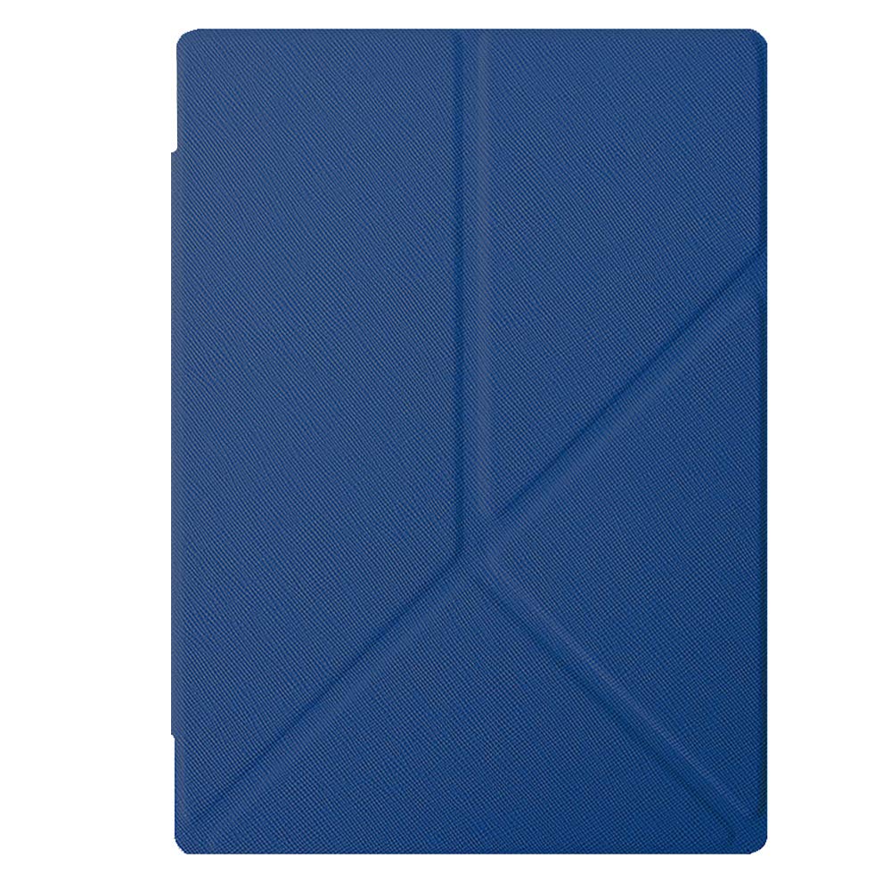 SOENS Kompatibel mit 2016 Kobo Aura One 7,8" E-Book-Leder-Faltschutzhülle Intelligente Wake-Up-Schutzhülle gegen Herunterfallen (Color : Dark Blue)