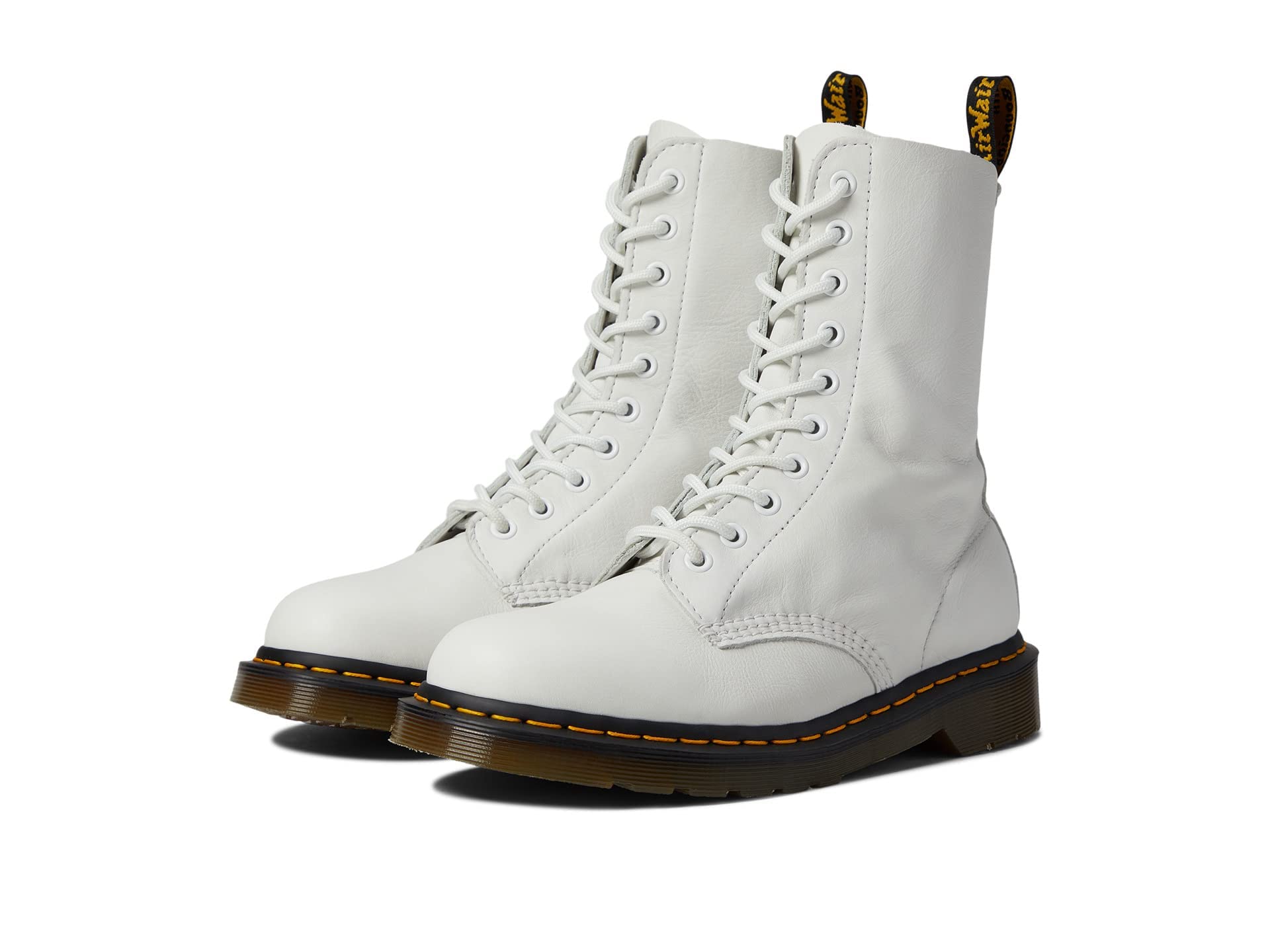 Dr. Martens Damen 1490 Leder Optical White Stiefel 39 EU