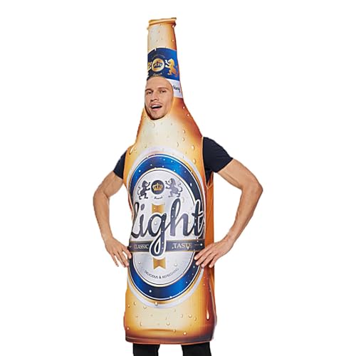 Lyricalist Oktoberfest Kostüm | Cosplay Outfits Erwachsene Bierflasche Kostüme | Bequemes Oktoberfest Cosplay Outfit Set, Drink Rollenspiel Dress Up für Halloween Karneval