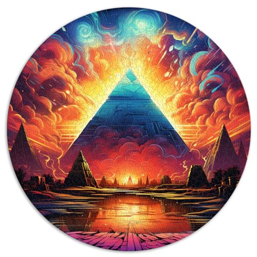 Puzzles zum Verschenken, Pyramidenmalerei, Puzzles für Erwachsene, 1000 Teile, 67,5 x 67,5 cm, lustige Puzzles, Weihnachtspuzzle-Geschenke