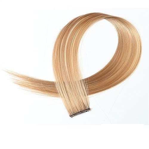 Clip-in-Haarverlängerungen Farbige Clip-in-Haarverlängerungen, 55,9 cm, Regenbogenfarben, lange, glatte Haarteile, Clip-in-Synthetik, Halloween, Cosplay, Mode, Party, Geschenk for Frauen und Mädchen C