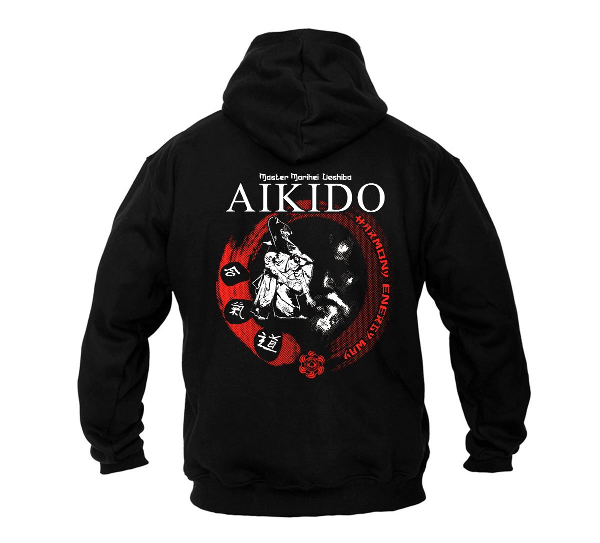 Dirty Ray Kampfsport Aikido Herren Kapuzenpullover BDT20 (XXL)