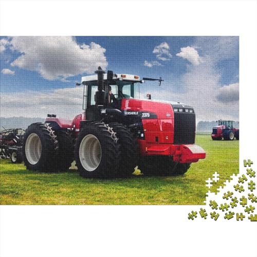 Schwierige, anspruchsvolle Puzzles mit 1000 Teilen, landwirtschaftliche Geräte und Traktoren, Holzpuzzles für Erwachsene und Jugendliche, interessante Puzzles zur Stressreduzierung (Größe 75x50cm)