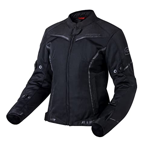 Ozone Jet II Lady Motorradjacke für Frauen Ellbogen und Schultern Protektoren wasserdichte Membranlüftung reflektierende Elemente 4 Taschen