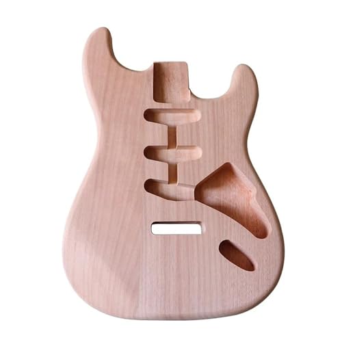 E-Gitarren-Korpus, Mahagoni-Holz, Gitarrenfass, Mattes Finish, Unlackiert, 5,6–5,65 Cm Taschenbreite Für E-Gitarre