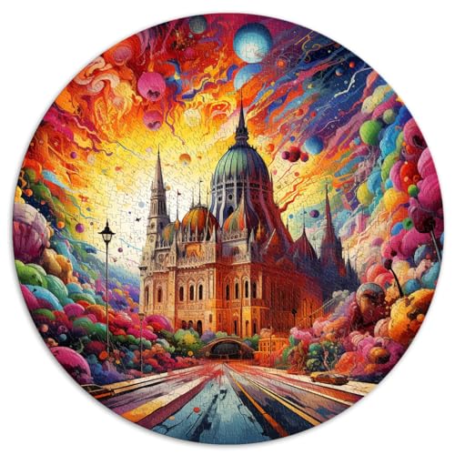 Puzzle Budapest, buntes Puzzle 1000 Teile für Erwachsene und Kinder, 67,5 x 67,5 cm, Puzzle-Wanddekoration, Familienspaß-Puzzle von