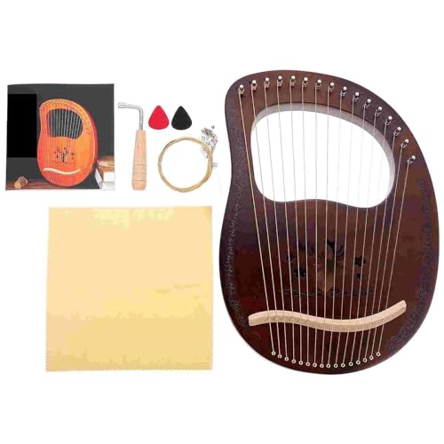 1 Set Kinder Retro 16-Ton Leier Harfe Holz Leier Harfe String Instrument Musik Instrumente Lyra Harfe