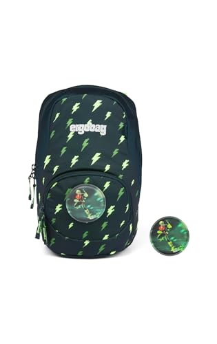 ergobag Ease Small - Freizeitrucksack, Kindergartenrucksack, 10 Liter, 370 g - Bärtolomäus - Black