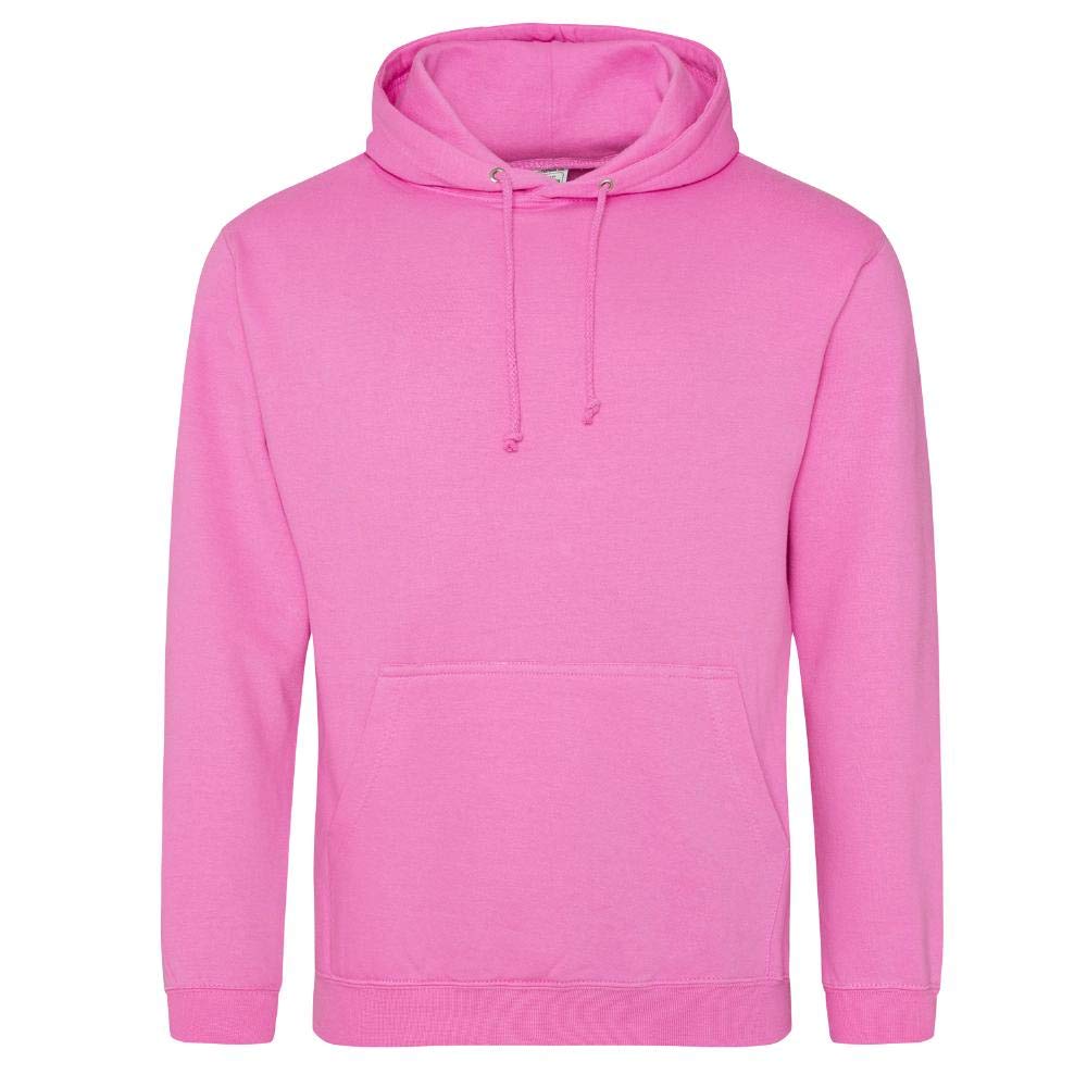 Just Hoods - Unisex College Hoodie/Candyfloss Pink, 3XL