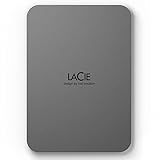 LaCie Mobile Drive Secure 2TB tragbare externe Festplatte, 2.5 Zoll, Mac & PC, space grey, inkl. 3 Jahre Rescue Service, Modellnr.: STLR2000400