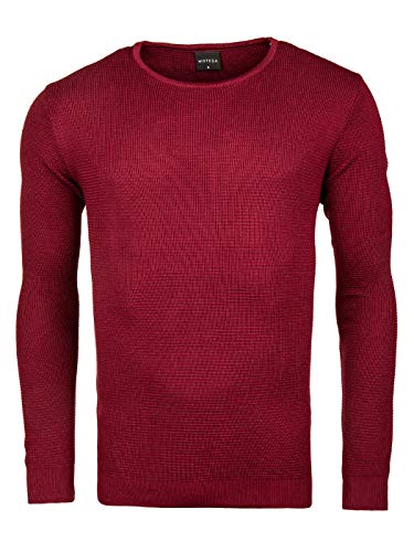 WOTEGA Structured Crew Neck Noah, Rot (Winetasting 192118), L