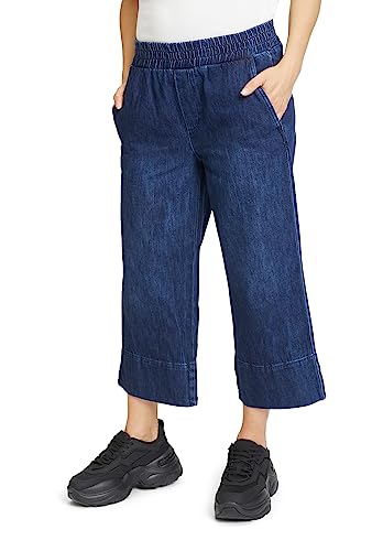 Cartoon Damen Culotte mit Eingrifftaschen Dark Blue Denim,38