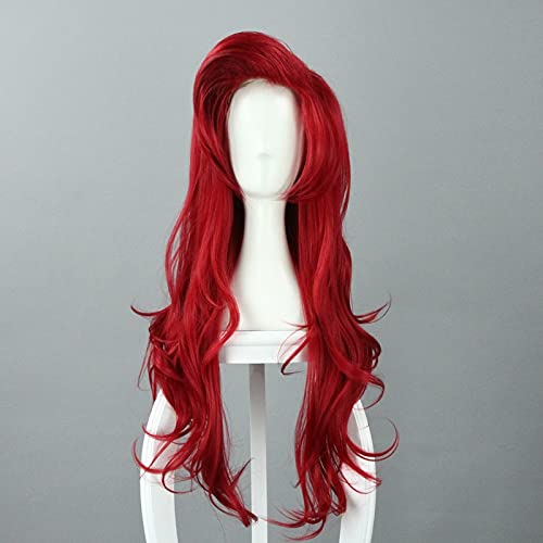 Crimson Langes lockiges Haar Perücke Anime Cosplay Perücke Hochtemperaturheizung Synthetische Perücke Für Frauen