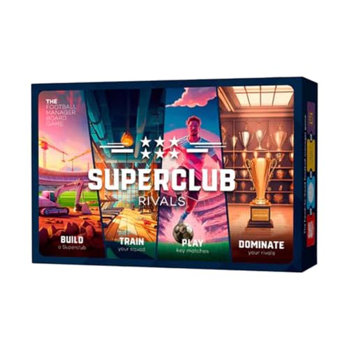 SUPERCLUB Rivals | Base Game | 2 Player Game | Ages 12+ | Perfect for Football Fans | English