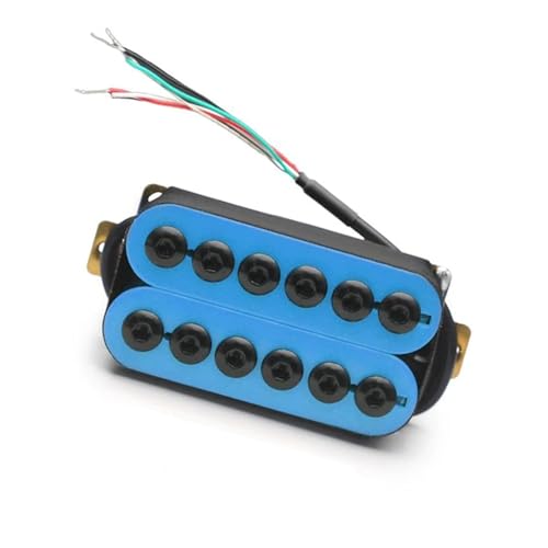 Hellblaue, Verstellbare Metall-Doppelspulen-Tonabnehmer Für E-Gitarre, Humbucker-Punk e gitarren tonabnehmer (Color : Bridge Pickup)