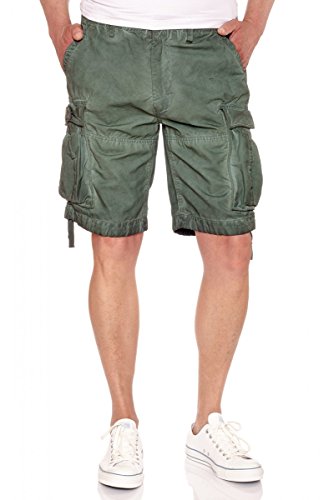 JET LAG Cargo Shorts 17-104 in Oliv, Navy und Green, Farbe:Green;Größe:W31