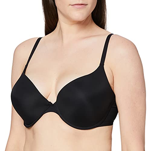 Wonderbra Damen BH T-Shirt Bra-Sg Corbeille Einfarbig, Schwarz (schwarz 1001), 85C (Herstellergröße: 38C)