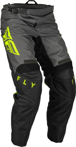 Fly Racing Herren F-16 Hose x, Schwarz/Grau/Hi-Fisch, L