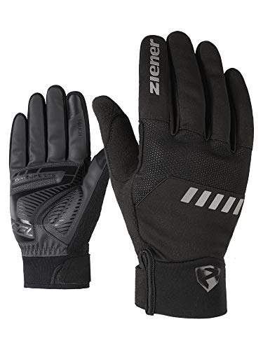 Ziener Erwachsene DALLEN TOUCH long Fahrrad-, Mountainbike-, Radsport-Handschuhe | Langfinger mit Touchfunktion - atmungsaktiv/dämpfend/winddicht/Softshell, black, 10