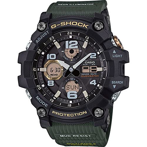 Casio Herren Digital Uhr mit Harz Armband GWG-100-1A3ER