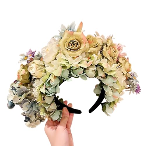 Rose Stirnband Haar Hochzeit Party Kostüm Kopfschmuck Braut Frauen Requisiten