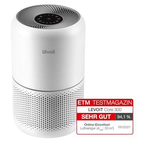 LEVOIT Air Purifier for Home Allergies and Pets Hair Smokers in Bedroom, H13 True HEPA Filter, 24db Filtration System Cleaner Odor Eliminators, Remove 99.97% Dust Smoke Mold Pollen, Core 300