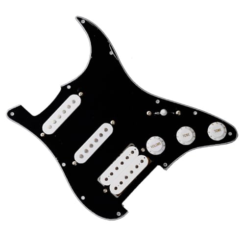 Standard-Pickguard-Tonabnehmer SSH E-Gitarre Schlagbrett Pickup Front Cover Circuit Assembly Praktische Pickup Gitarrenteile (Color : 9)