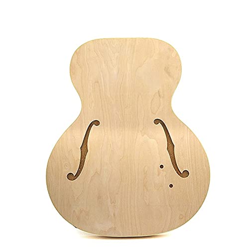 Gitarrenkorpus unfertig Jazzgitarre Mit Einem Ahorn-Sperrholz- Rückseitige Panels