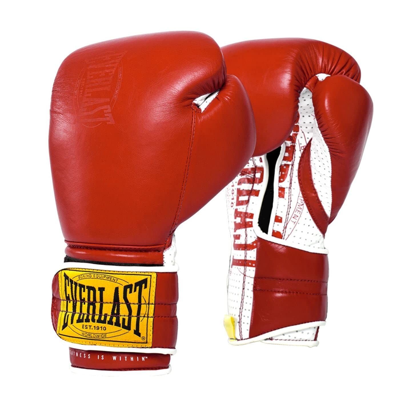 Everlast Unisex 1910 Boxing Handschuhe Kampfhandschuhe Rot 16oz