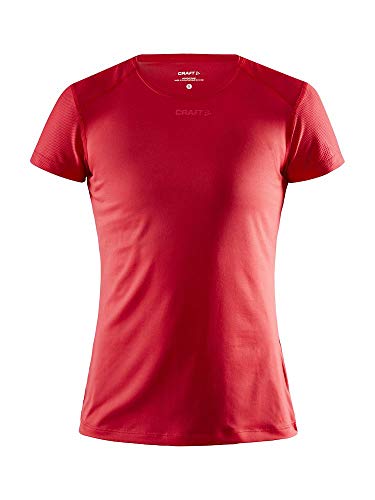 Craft Damen ADV Essence SS Slim Tee T-Shirt, Bright Red, XS