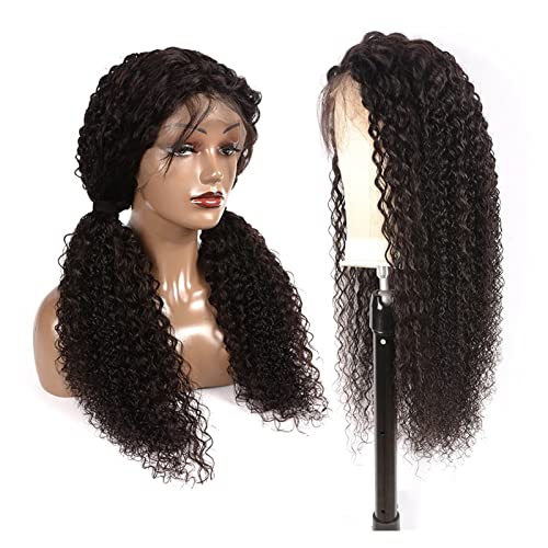 Gewellte Spitzenperücken Brasilianische menschliche Haarperücken 360 Spitzeperücke 13 × 4 kinky curly HD Transparente Spitzenfront-menschliche Haare-Perücken 150% Dichte 8-30-Zoll-Spitzeperücke for Fr