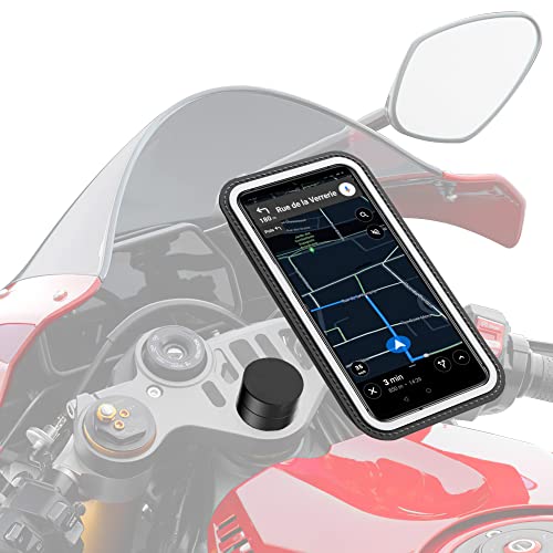 Shapeheart magnetische Handyhalterung für Stummel-Motorradlenker - XXL Smartphone bis 17,2 cm