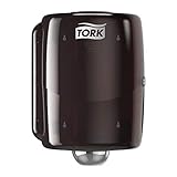 Tork Maxi Innenabrollungsspender Rot und Rauchgrau W2, Robustes Design, Performance Linie, 44,7 cm × 32,8 cm × 30,2 cm, 653008