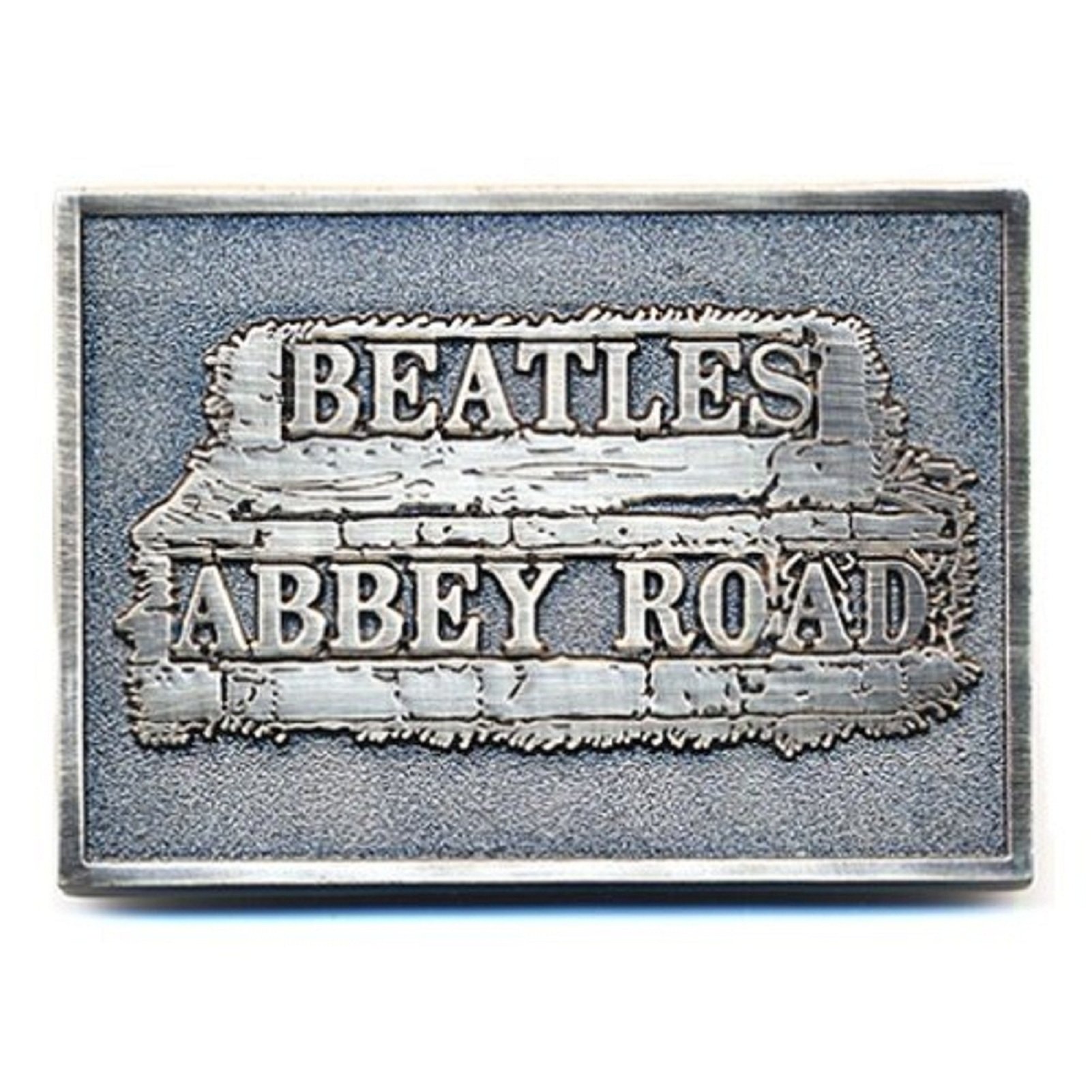 The Beatles Gürtelschnalle Abbey Road Sign Band Logo Nue offiziell Metal One Size