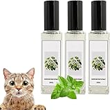 Feaolala Herbal Cat Joy20ml Katzenminze Spray für Katzen, Kräuter Katzenfreude Spray, Katzentrainingsspray mit Katzenminze, Transparentes Kräuterspray für Katzen und Kätzchen, Glücklicher (3 STK)