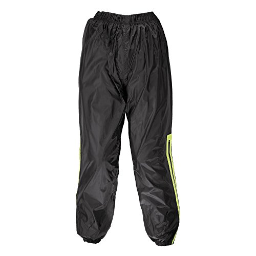 Germas ZG79001-350-10XL Motorrad Regenhose DOUGLAS, Schwarz/Fluogelb, Gr. 10XL