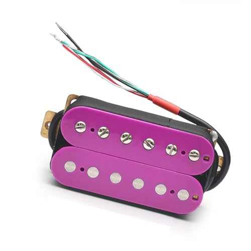 E-Gitarre Pickup Coil Spliting Pickup Humbucker Dual Coil Pickup 4 Leiter Kabel N-7,5K/B-15K Ausgang Lila e gitarren tonabnehmer (Color : Neck Pickup)