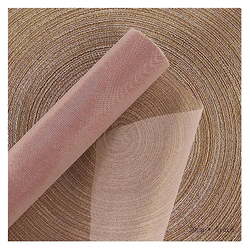 Blumen Geschenkpapier 5 Yard Blumen-Papiergeflecht, Geschenkverpackung, Netzgarn, Blumenverpackung, weicher Tüll(Rose pink)