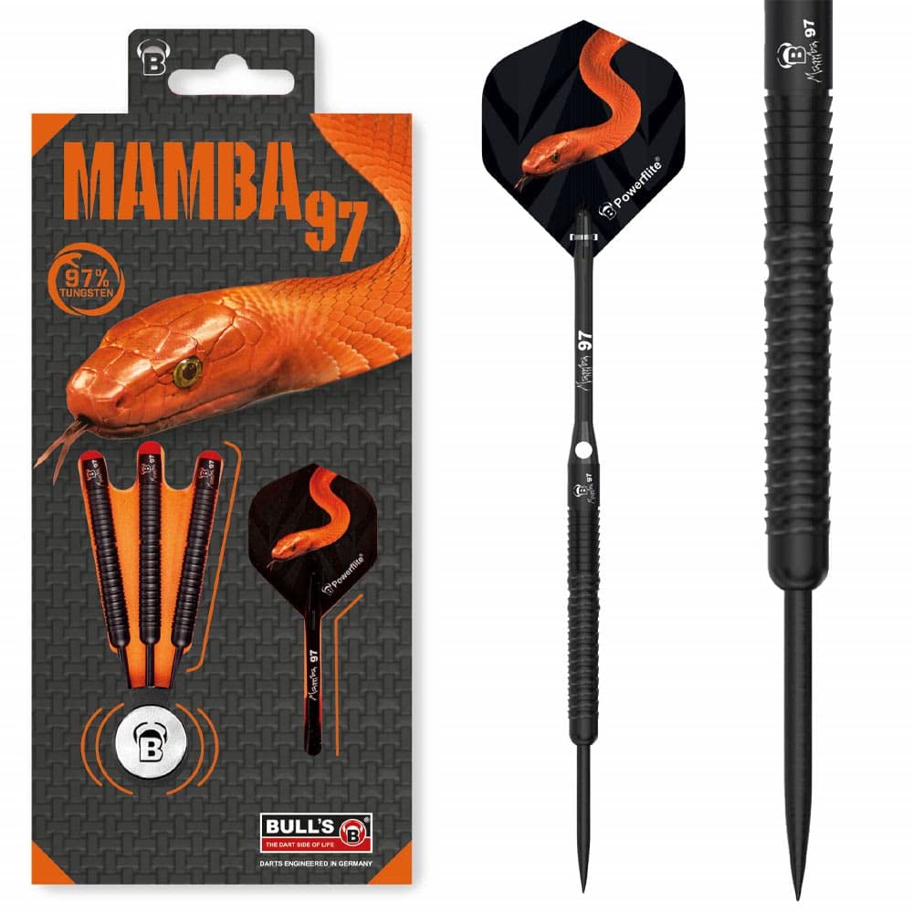 BULL'S Mamba M6 Dart, Schwarz, 23 g