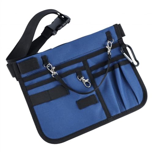 Multifunktionale Krankenschwester Gürteltasche, multifunktional, Oxford-Stoff, Pflegezubehör, Taillentasche for Arbeitsbedarf.(Blue)