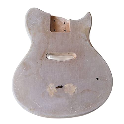 Gitarrenkörper Retro Grauer E-Gitarrenkörper Für Stecken Gitarren-Fass Mini-Körper Matte Finish DIY 5.7cm Taschenbreite Gitarrenkörper