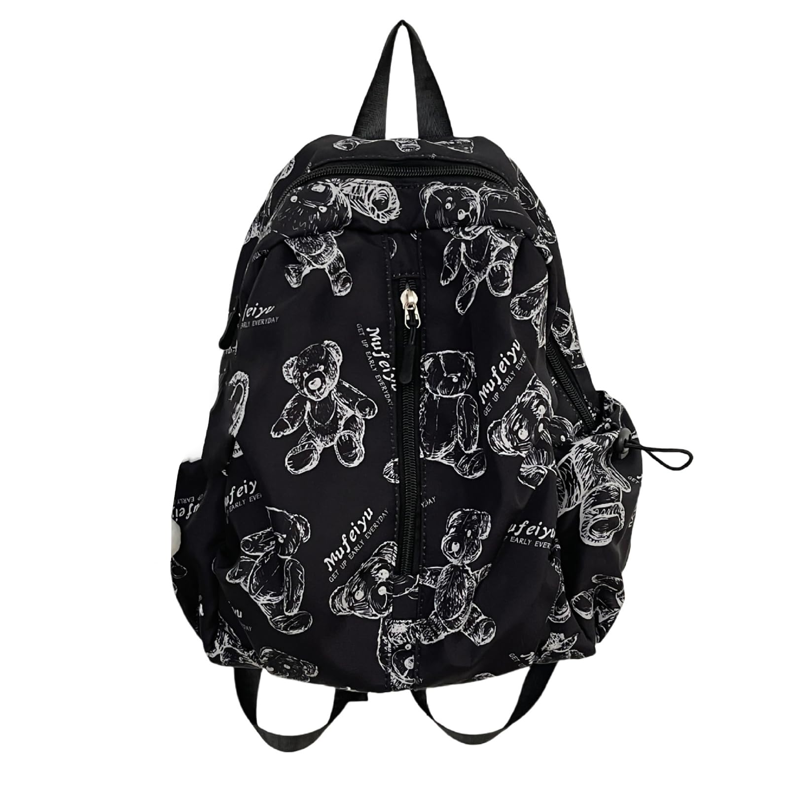 Nylon Rucksack Für Damen Mädchen Studenten Schulrucksack Reiserucksack Teenager Voll Bedruckter Rucksack Alle Passenden Tagesrucksäcke