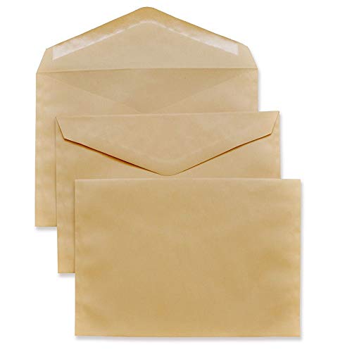 Pigna 0097580 Briefumschläge 80 g/m2, 250 Blatt, 9 x 32 cm gelb