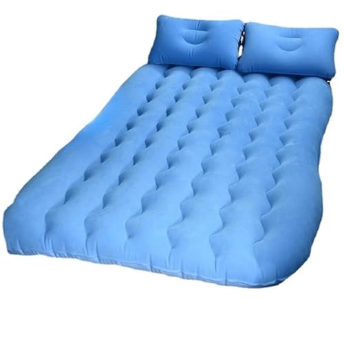 GLILAR Auto Luftmatratze Auto Reisebett Aufblasbares Sofa Schlaflehne Für Sitz Luftmatratze Aufblasbare Matratze Luftbetten Campingbett Outdoor Matratze Rest Autozubehör(Blue)