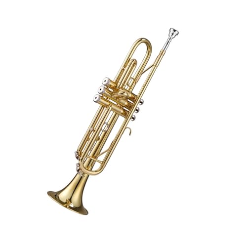 Standard Trompete Dreiklang-Trompeteninstrument für Schüler Erwachsene Anfänger professionelles Knopftrompetentrommel- und Horn-Teaminstrument