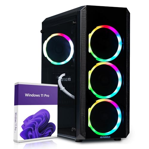 Greed® MK2 Pro - High End Gaming PC - Intel Core i7 11700 + Nvidia Geforce RTX 4070 12 GB - Ultra Schneller RGB Computer + 4K Raytracing Rechner mit 4,9 GHZ - 32 GB DDR4 RAM - 1TB SSD - WLAN + W11 Pro