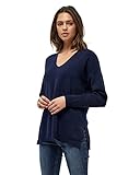 Peppercorn Rosalia V-Neck Lange Ärmel Strickpullover | Pullover Damen In Blau | Frühling Pulli Damen | Größe Xl