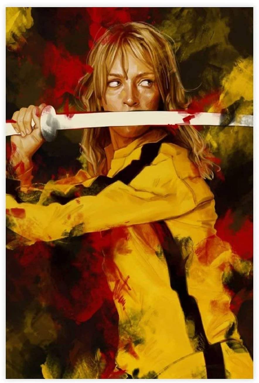 5d Diamond Painting Diamant Bilder FüR Erwachsene Und Kinder Kill Bill Vol. 1 Filmklassiker DIY Kreuzstich Arts Craft Kristall Strass Stickerei 23.6"x35.4"(60x90cm) Kein Rahmen